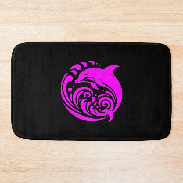 Item preview, Magenta Tribal Dolphin Wave Design designed and sold by pattern-archive.