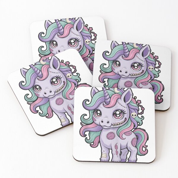 Item preview, Creepy Cute Pastel Goth Zombie Unicorn Halloween Kawaii designed and sold by mari-kayden.