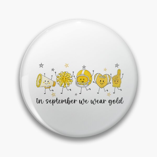 Item preview, In September We Wear Gold Football Childhood Cancer Awareness designed and sold by mari-kayden.