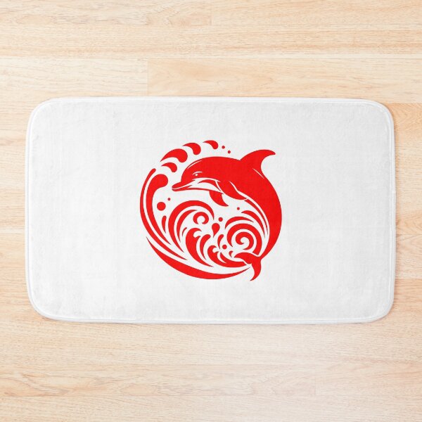 Item preview, Red Tribal Dolphin Wave Design designed and sold by pattern-archive.