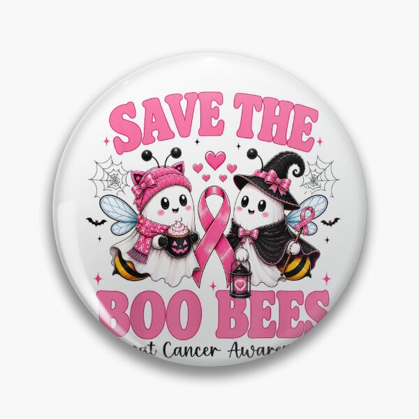 Item preview, Save The Boo Bees Breast Cancer Halloween Pink Ribbon Ghost designed and sold by mari-kayden.