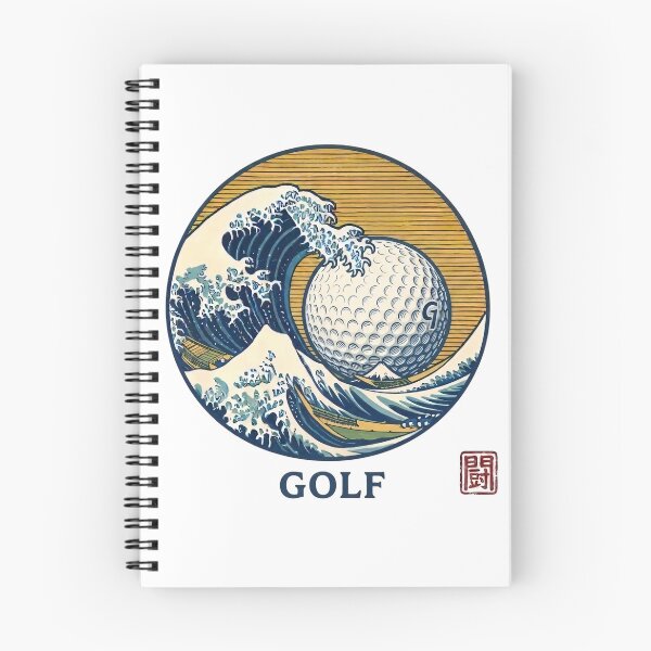 Item preview, The Great Wave Golf - Japanese Ukiyo-e Wave and Golf Ball Vintage Art designed and sold by SakuraJapanArt.