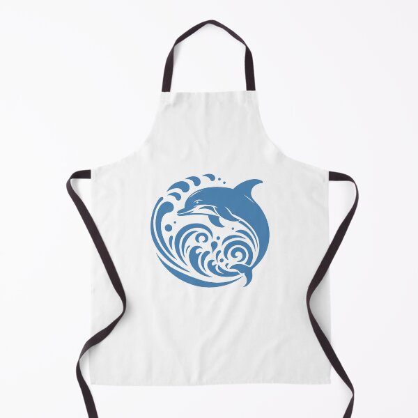 Item preview, Steel Blue Tribal Dolphin Wave Design designed and sold by pattern-archive.