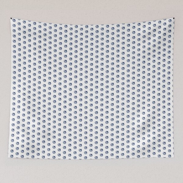 Item preview, Navy Blue Tribal Dolphin Wave Design designed and sold by pattern-archive.