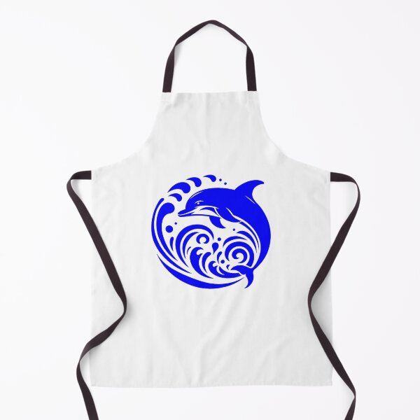 Item preview, Blue Tribal Dolphin Wave Design designed and sold by pattern-archive.