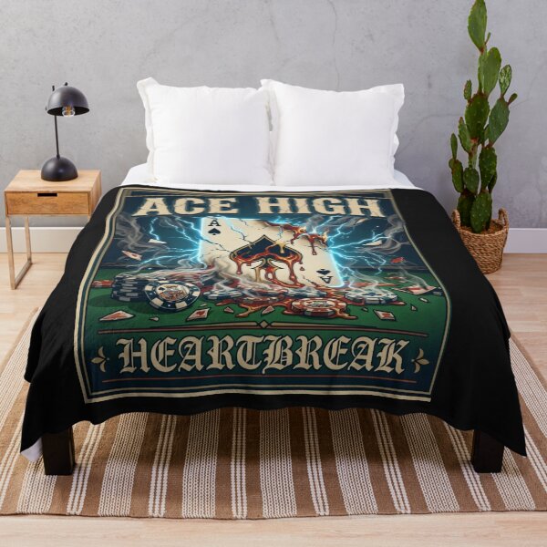 Item preview, Ace High Heartbreak - Flaming Ace of Spades Poker Card designed and sold by ScenicRoute66.