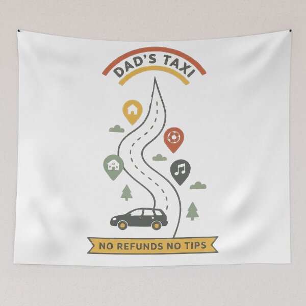 Item preview, Dad's Taxi No Refunds No Tips School Run Driver designed and sold by ironsloth.