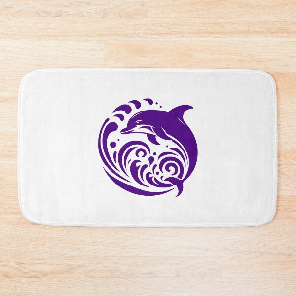 Item preview, Dark Purple Tribal Dolphin Wave Design designed and sold by pattern-archive.