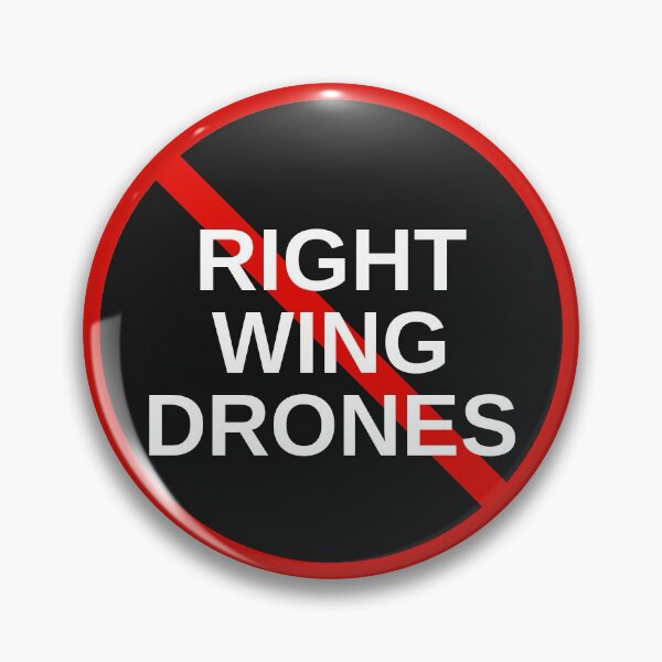 Item preview, No Right Wing Drones designed and sold by HostilePress.