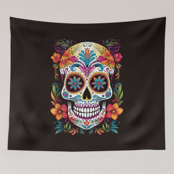 Item preview, Dia De Los Muertos Sugar Skull Floral Calavera Halloween designed and sold by mari-kayden.