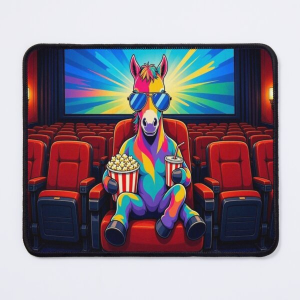 Item preview, Tugy the Rainbow Horse Watching Movie at Cinema designed and sold by Breezes-of-Ida.