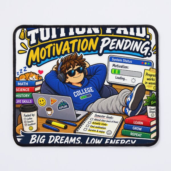 Item preview, Tuition Paid Motivation Pending – Funny College Student Humor designed and sold by sketchicos.