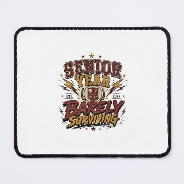 Item preview, Senior Year Barely Surviving Funny Senior Shirt Back to School Gift designed and sold by RedRubyBubble.
