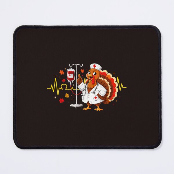 Item preview, Turkey Nurse Heartbeat Thanksgiving Nursing RN ICU ER designed and sold by mari-kayden.