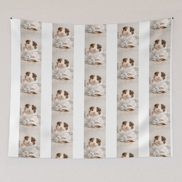 Item preview, Teddy Guinea Pig Wearing a Bathrobe designed and sold by Sillytoe.