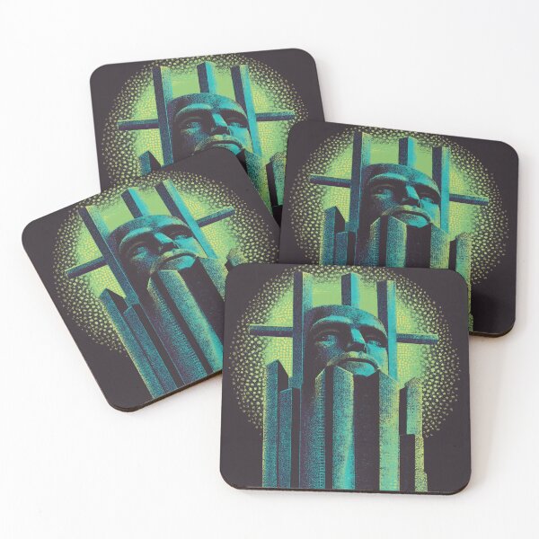 Item preview, Neon Brutalist Metropolis Guardian designed and sold by ClubVacay.