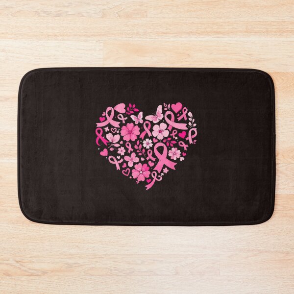 Item preview, Breast Cancer Awareness Pink Ribbon Heart Floral Butterfly designed and sold by mari-kayden.