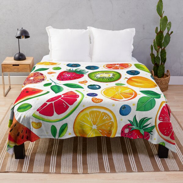 Item preview, Tropical Colorful And Vibrant Fruit Pattern With Leaves designed and sold by DEC02.