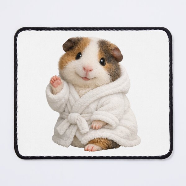 Item preview, Cozy Teddy Guinea Pig in a Bathrobe designed and sold by Sillytoe.