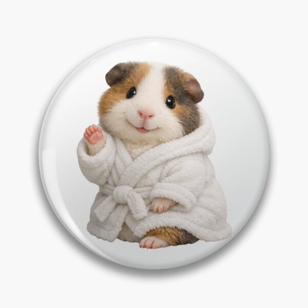 Item preview, Cozy Teddy Guinea Pig in a Bathrobe designed and sold by Sillytoe.
