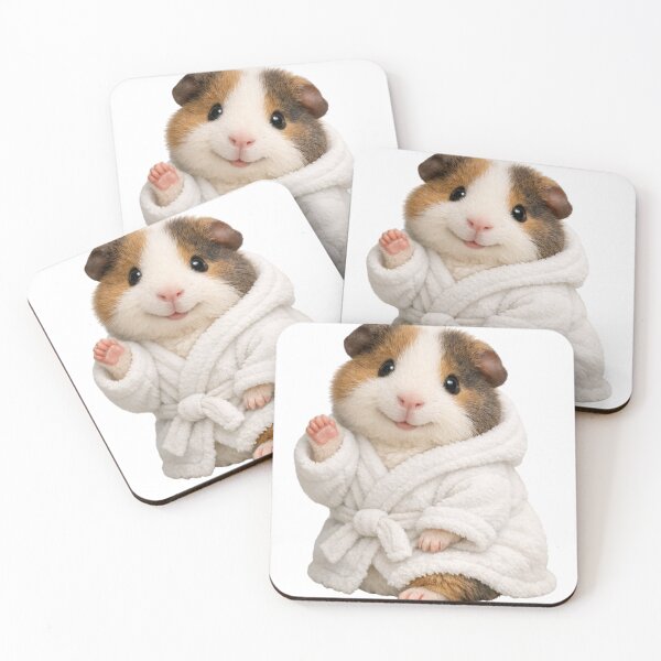 Item preview, Cozy Teddy Guinea Pig in a Bathrobe designed and sold by Sillytoe.