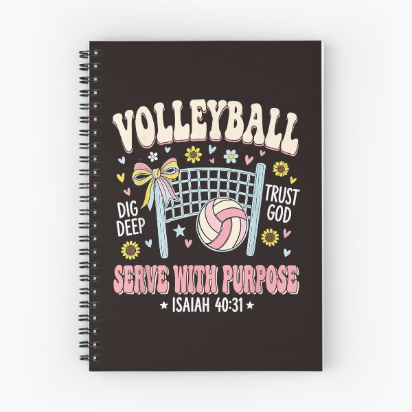 Item preview, Volleyball Serve With Purpose Christian Retro Faith Isaiah 40:31 designed and sold by mari-kayden.
