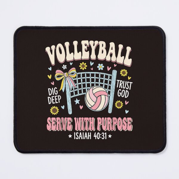 Item preview, Volleyball Serve With Purpose Christian Retro Faith Isaiah 40:31 designed and sold by mari-kayden.