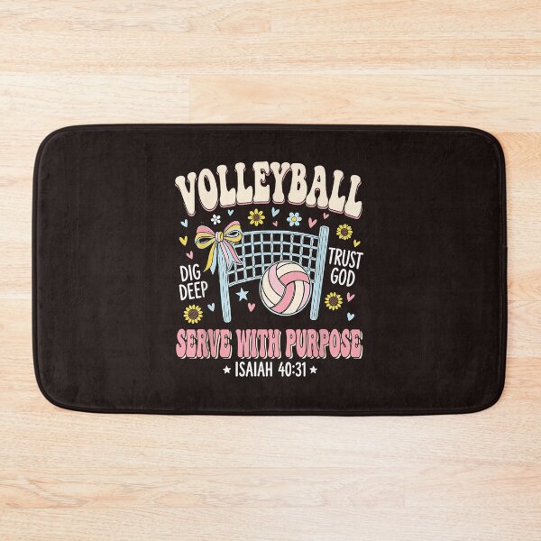 Item preview, Volleyball Serve With Purpose Christian Retro Faith Isaiah 40:31 designed and sold by mari-kayden.