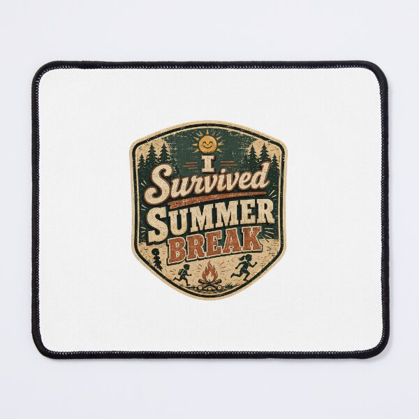 Item preview, I Survived Summer Break Funny Parent Sticker Back to School Gift designed and sold by RedRubyBubble.