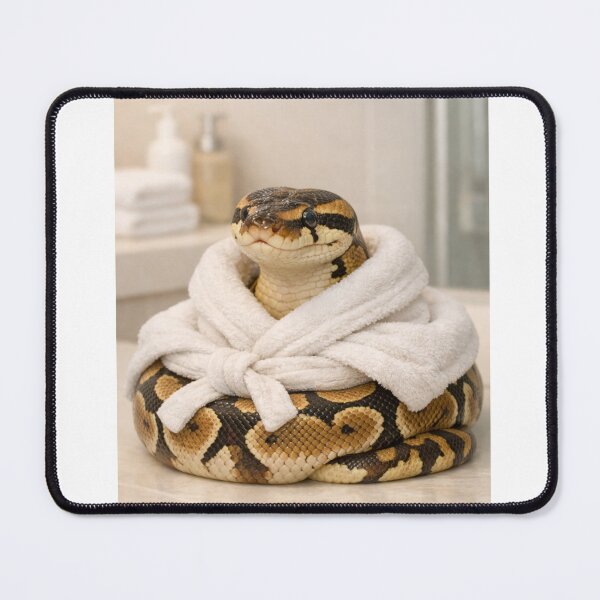 Item preview, Ball Python Wearing a Bathrobe designed and sold by Sillytoe.