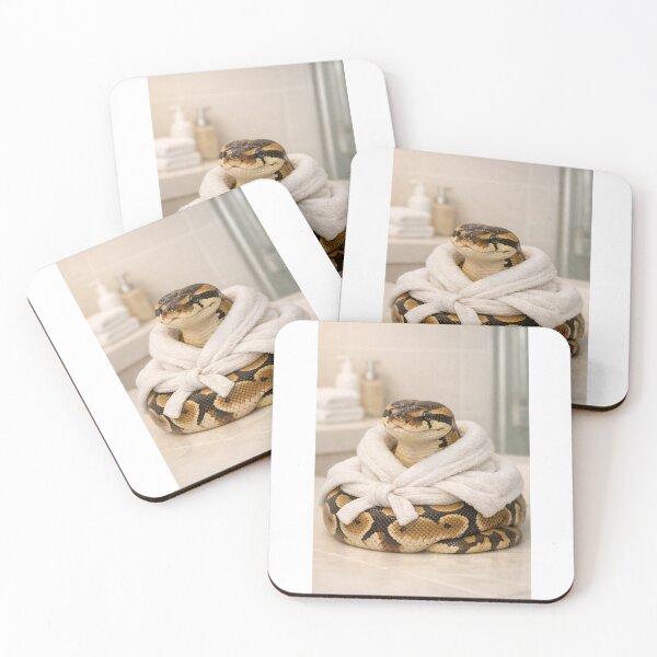 Item preview, Ball Python Wearing a Bathrobe designed and sold by Sillytoe.