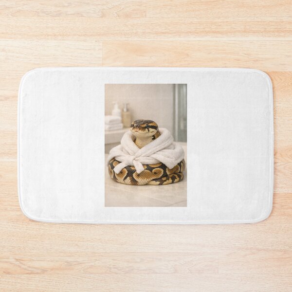 Item preview, Ball Python Wearing a Bathrobe designed and sold by Sillytoe.