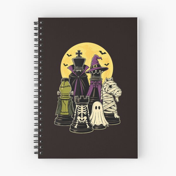 Item preview, Halloween Chess Pieces Spooky Monsters Chess Player Full Moon designed and sold by mari-kayden.