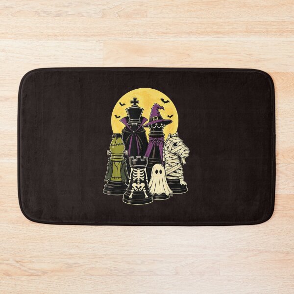 Item preview, Halloween Chess Pieces Spooky Monsters Chess Player Full Moon designed and sold by mari-kayden.