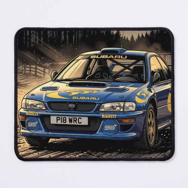 Item preview, Subaru Impreza P18 WRC Colin McRae Comic Art designed and sold by Racing Art Store.