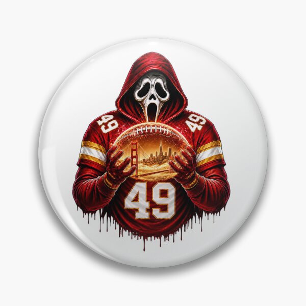 Item preview, San-Francisco-Ghostface 49 Horror Football Graphic designed and sold by DYALEEZ-XCR.
