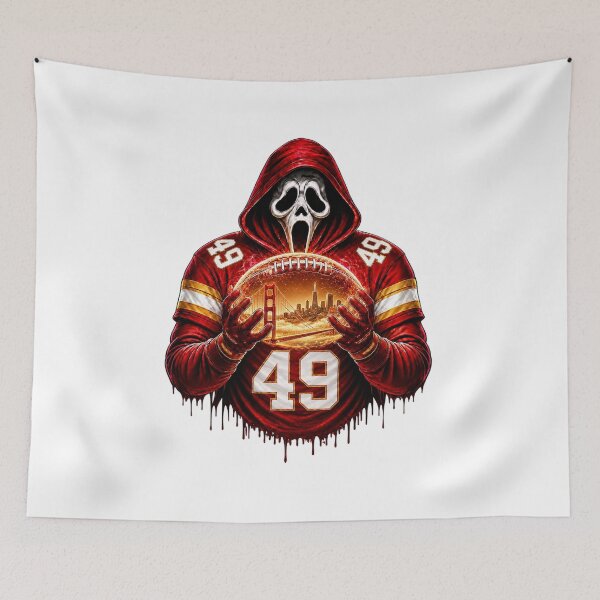 Item preview, San-Francisco-Ghostface 49 Horror Football Graphic designed and sold by DYALEEZ-XCR.