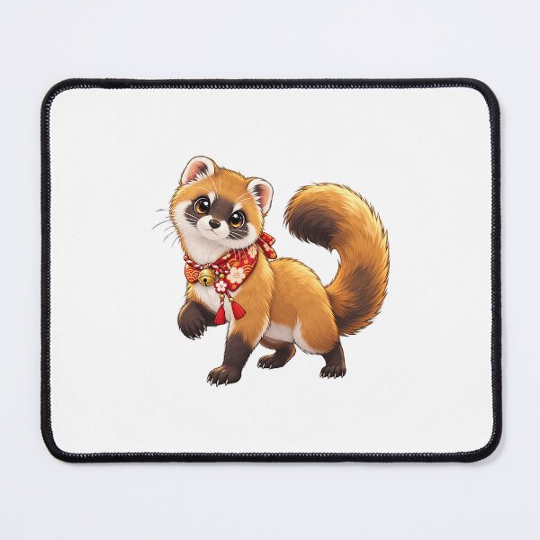 Item preview, Cute Japanese Weasel – Kawaii Japanese Animal designed and sold by Daihuku2525.