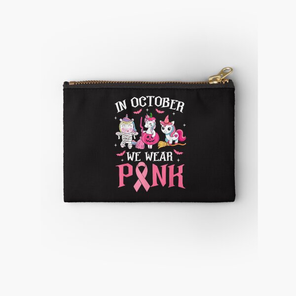Item preview, In October We Wear Pink Breast Cancer Halloween Unicorn Ribbon designed and sold by kiralynstration.