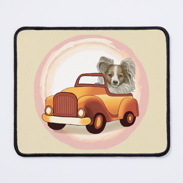 Item preview, Papillon Dog Driving Car designed and sold by artmuvz.