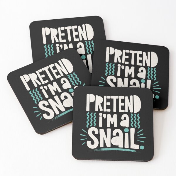 Item preview, Pretend I'm a Snail Funny Introvert Snail Lover Humor Design designed and sold by MiALopezArt.