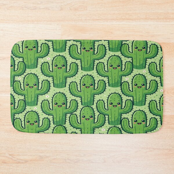 Item preview, Interlocking cartoon cactus with faces pattern designed and sold by Solomon-Ent-144.