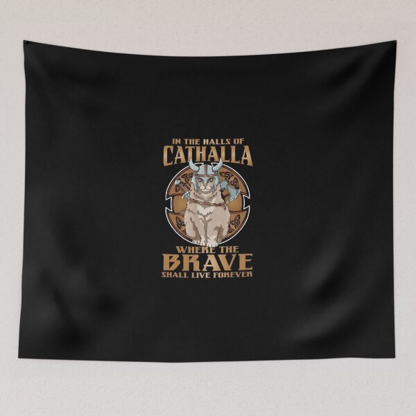 Item preview, Cathalla Viking Cat Axe Helmet Funny Pet Warrior designed and sold by laflera.