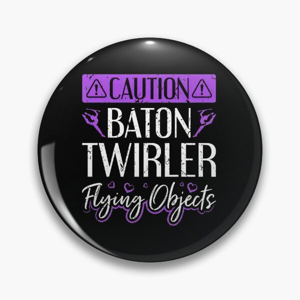 Item preview, Caution Baton Twirler Flying Objects Design designed and sold by laflera.