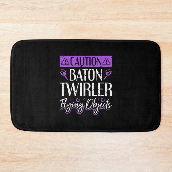 Item preview, Caution Baton Twirler Flying Objects Design designed and sold by laflera.