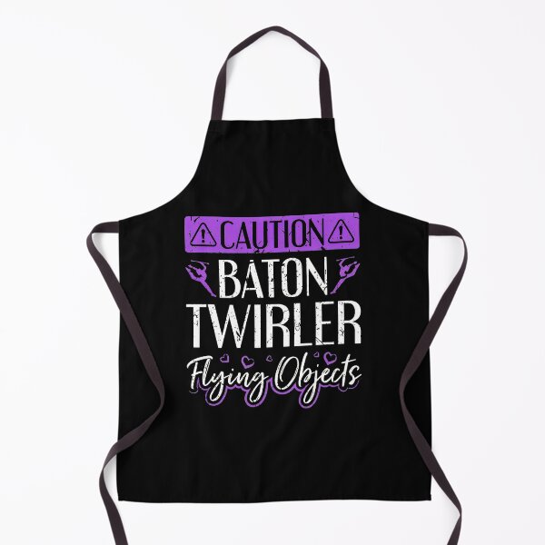 Item preview, Caution Baton Twirler Flying Objects Design designed and sold by laflera.
