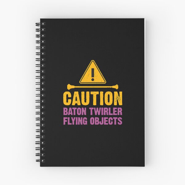 Item preview, Caution Baton Twirler Flying Objects Humorous Graphic designed and sold by laflera.