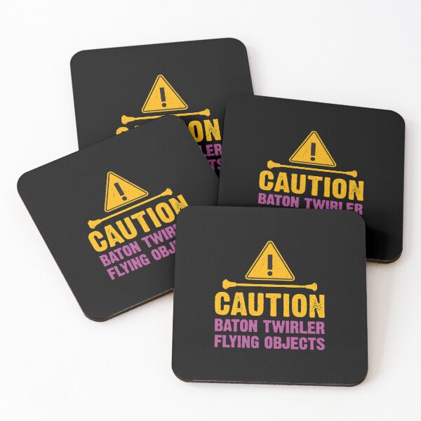 Item preview, Caution Baton Twirler Flying Objects Humorous Graphic designed and sold by laflera.