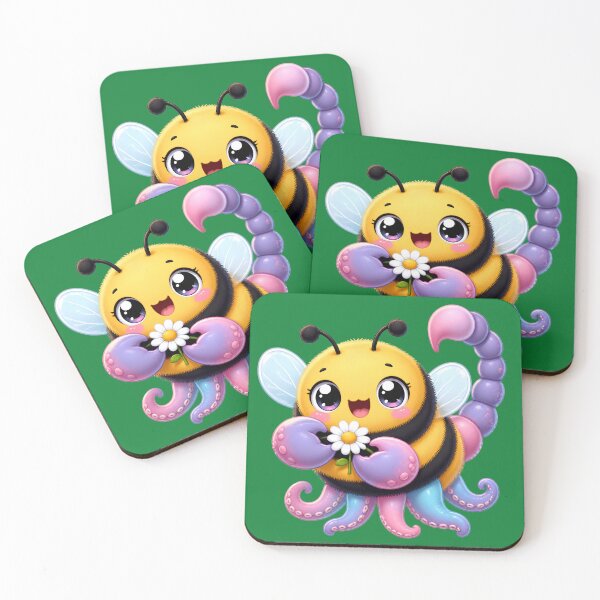 Item preview, Cute Bee Octopus Hybrid - Funny Kawaii Bug designed and sold by Mementoo.