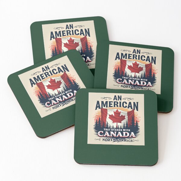 Item preview, An American That Stands With Canada  United In North America 612 designed and sold by ForestHomeDe.